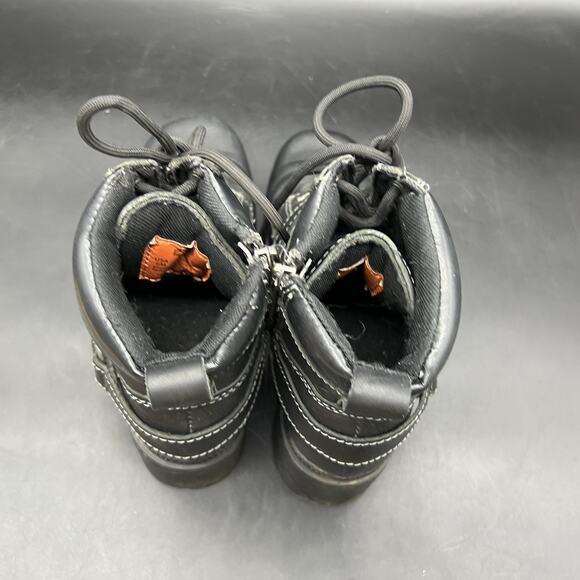 Harley Davidson Womens Size 6M Tegan Lace Up Leather Boots D84424 Black - Picture 10 of 15